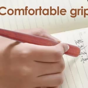 10 Pcs Nib Pen Holder, Dip Pen Set Comic Dip Wooden Pen Nib Holder for Art Painting English Calligraphy (Wood Color)