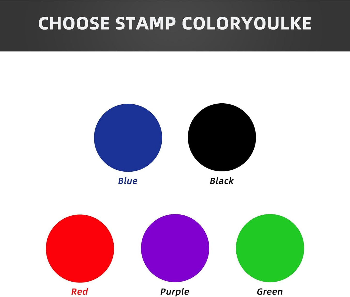 Custom Stamp - Self Inking Logo Stamps with Crisp Impressions | 6 Sizes & 6 Ink Colors | High-Definition Customizable Business Stamps