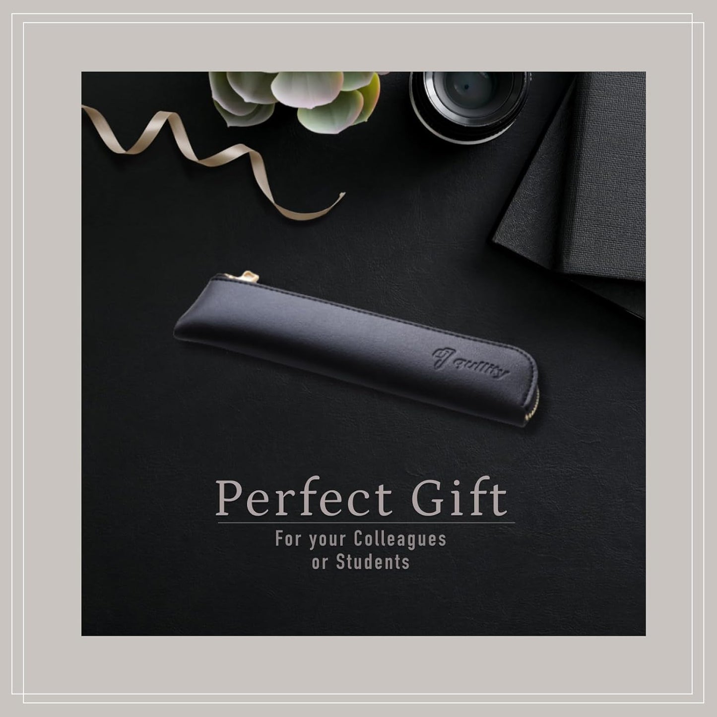 Graphlet Mechanical Drafting Pencil + Ain HB/B/2B leads, original Black slim pen case (0.3mm)