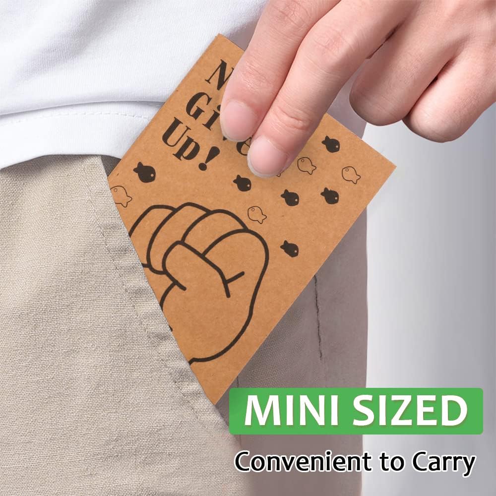 feela 30 Pack Kraft Notebooks, 15 Designs A6 Cute Mini Pocket Notebooks and Journals, Lined Motivation Small Journal Notebook Bulk for Women School Supplies Taking Memos, 4.1X5.8 in, 80 Pages