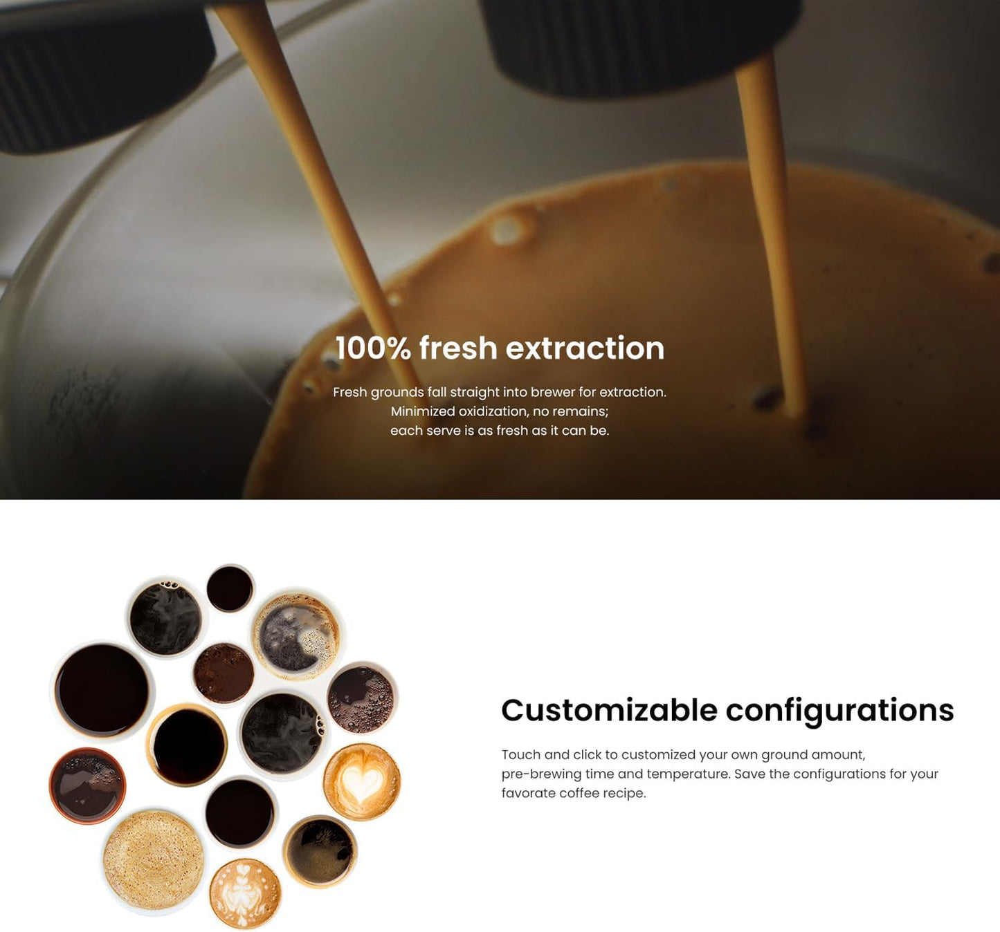 F11 Big Plus Automatic Espresso Machine, Coffee Machine with Milk System, Americano and Cappuccino, 24 Coffee Drinks for Office, Hotel and Convenience Store,Sliver colour