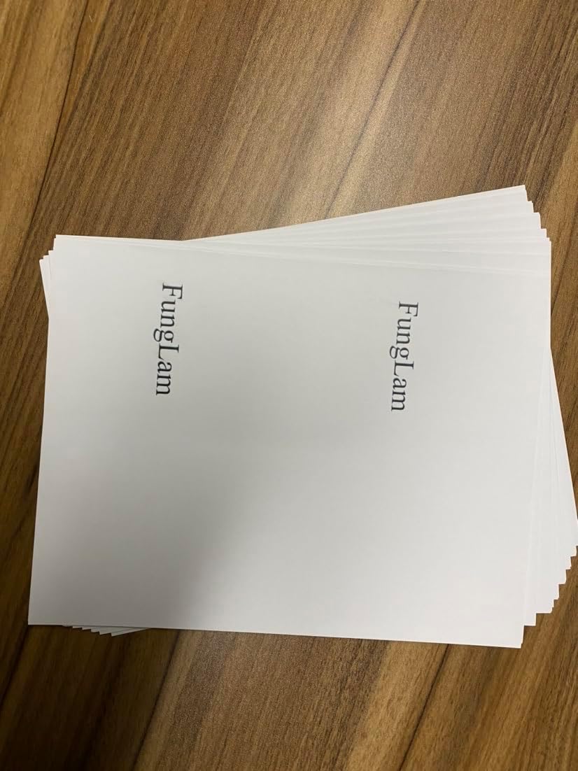 FungLam Shipping Labels with Self Adhesive, for Laser & Inkjet Printers, 8.5 x 5.5 Inches, White, Pack of 8000 Labels