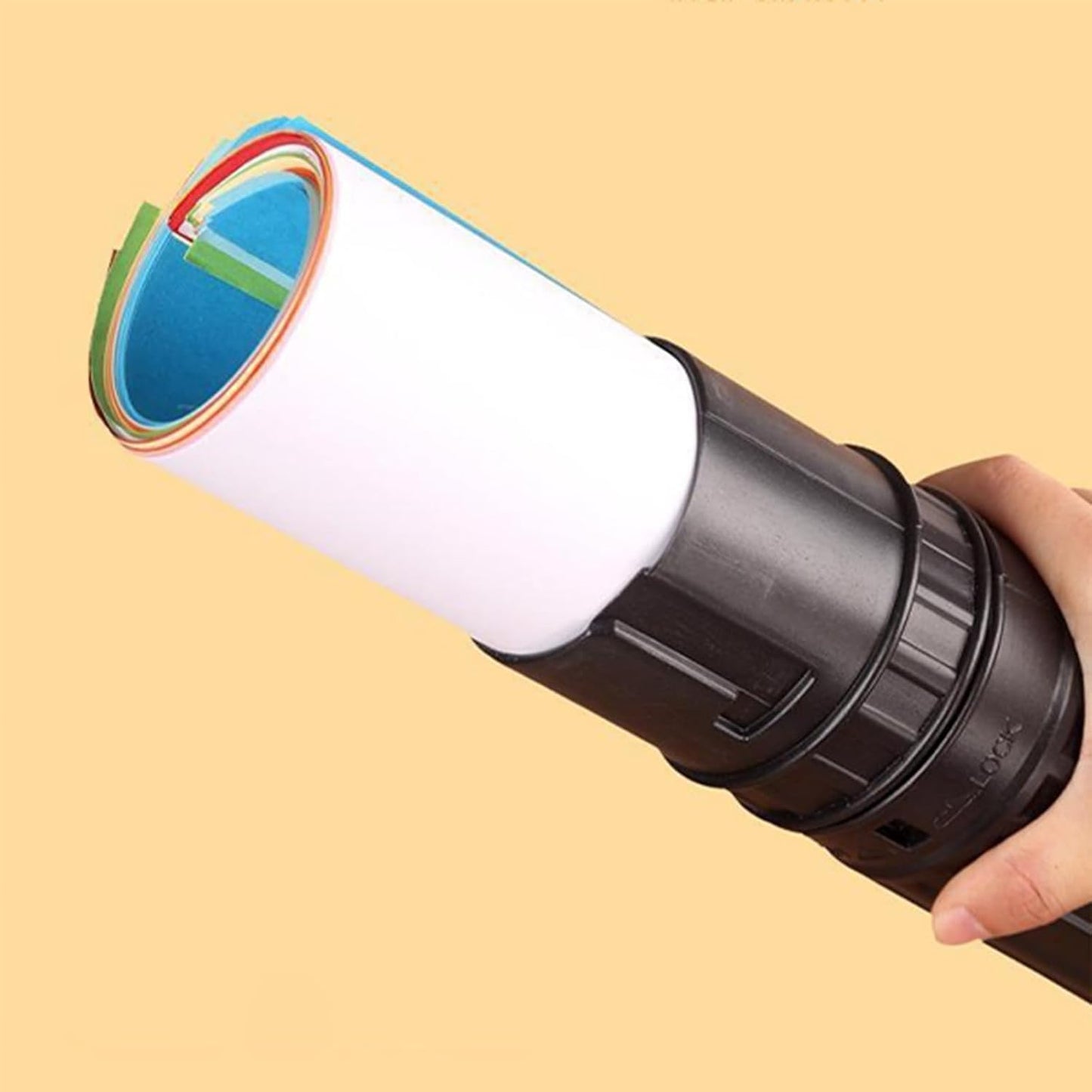 DEWEL 2Pcs Telescoping Plastic Art Tube for Poster/Art/Document/Fishing Rod, Extends from 30" to 53", Waterproof and Light Resistant, with Carrying Strap(Black XL Size)