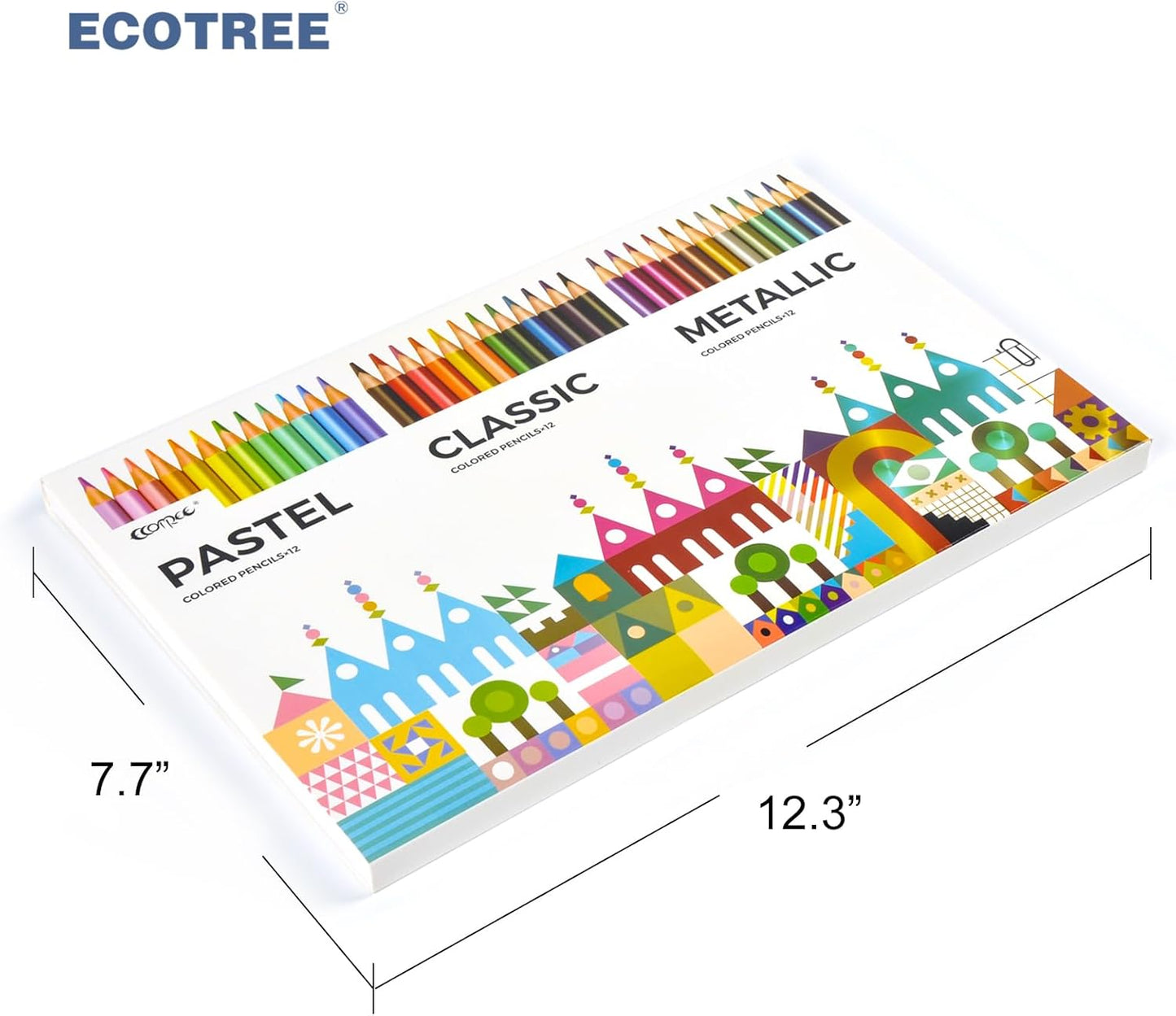 ECOTREE Colored Pencils - Drawing Pencils Colored Pencil for Adult Coloring Art Supplies for Coloring, Drawing, Shading, 36 Count