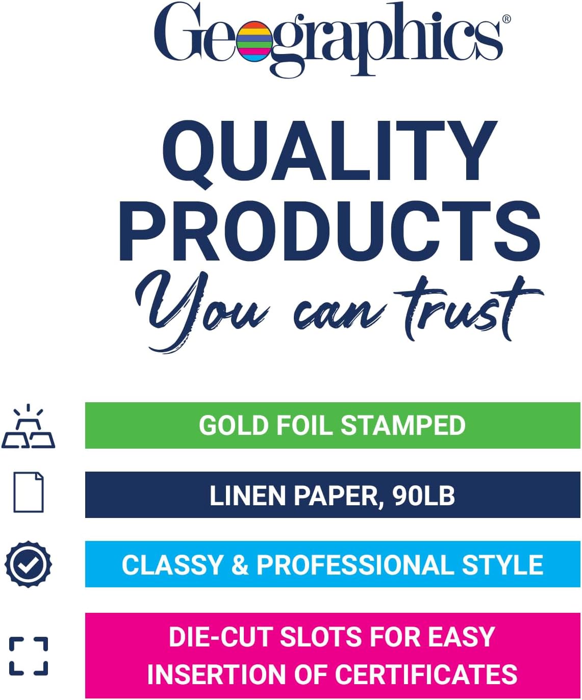 Geographics® 30% Recycled Blank Parchment Certificates, 8 1/2" x 11", Optima Green, Pack of 200