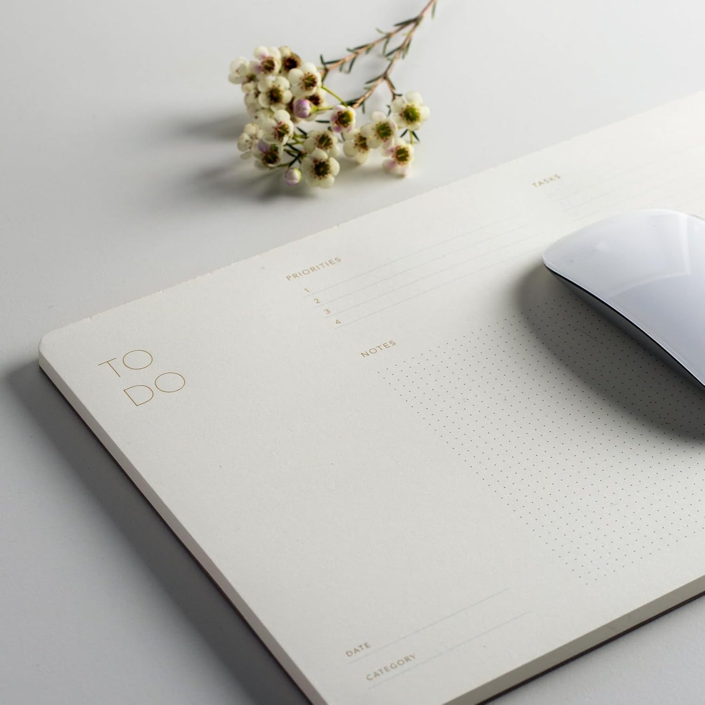 Elegant To Do List Notepad with Mouse Pad Feature, 3 Pack, 11.22" x 7.87", 50 Tear-Off Sheets (50 Each), Gold Foiled, Daily Planning, Eco-friendly To Do List Planner, FSC™ Certified To Do List Notebook for Work