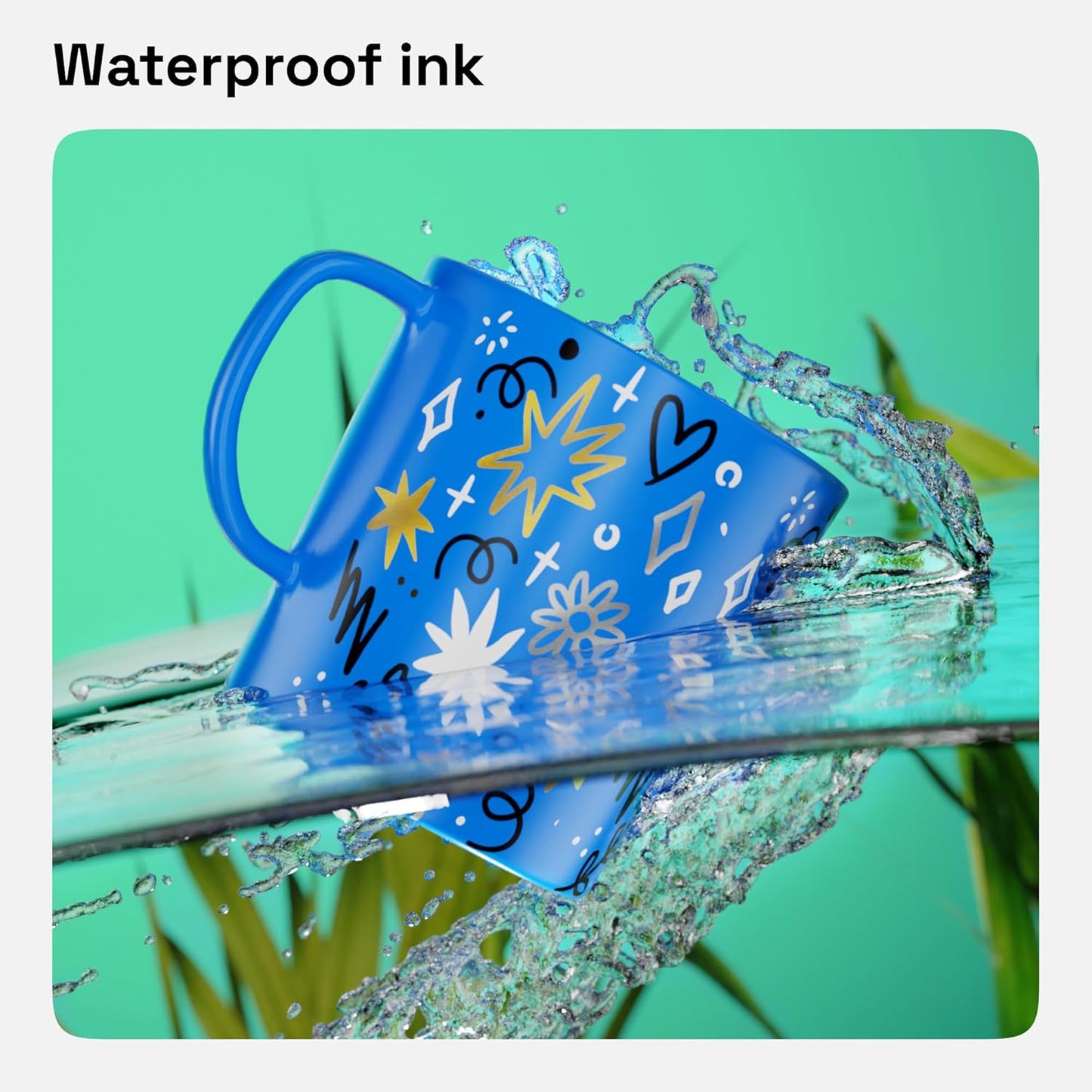 ARTISTRO 2 Gold & Silver Permanent Marker - Waterproof Markers for Tire, Fabric, Rocks, Glass, Ceramic, Wood, Paper - Oil Based Paint Pens - Medium Tip 3mm