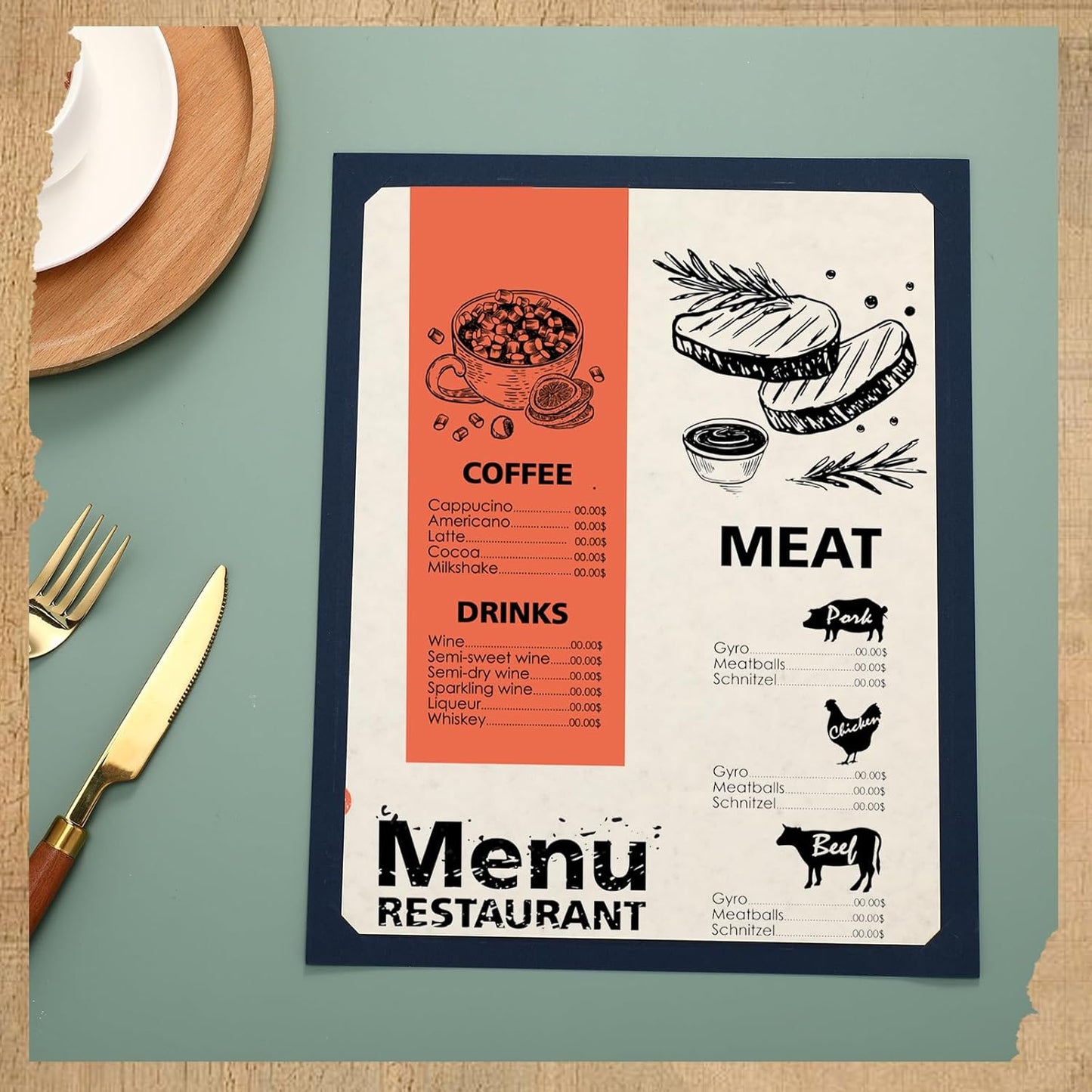 Epakh 200 Sheets Old Age Parchment Paper 8.5 x 11 Inch Standard Letter Vintage Colored Old Parchment Semblance Double Side Printing Paper(Light Gray)