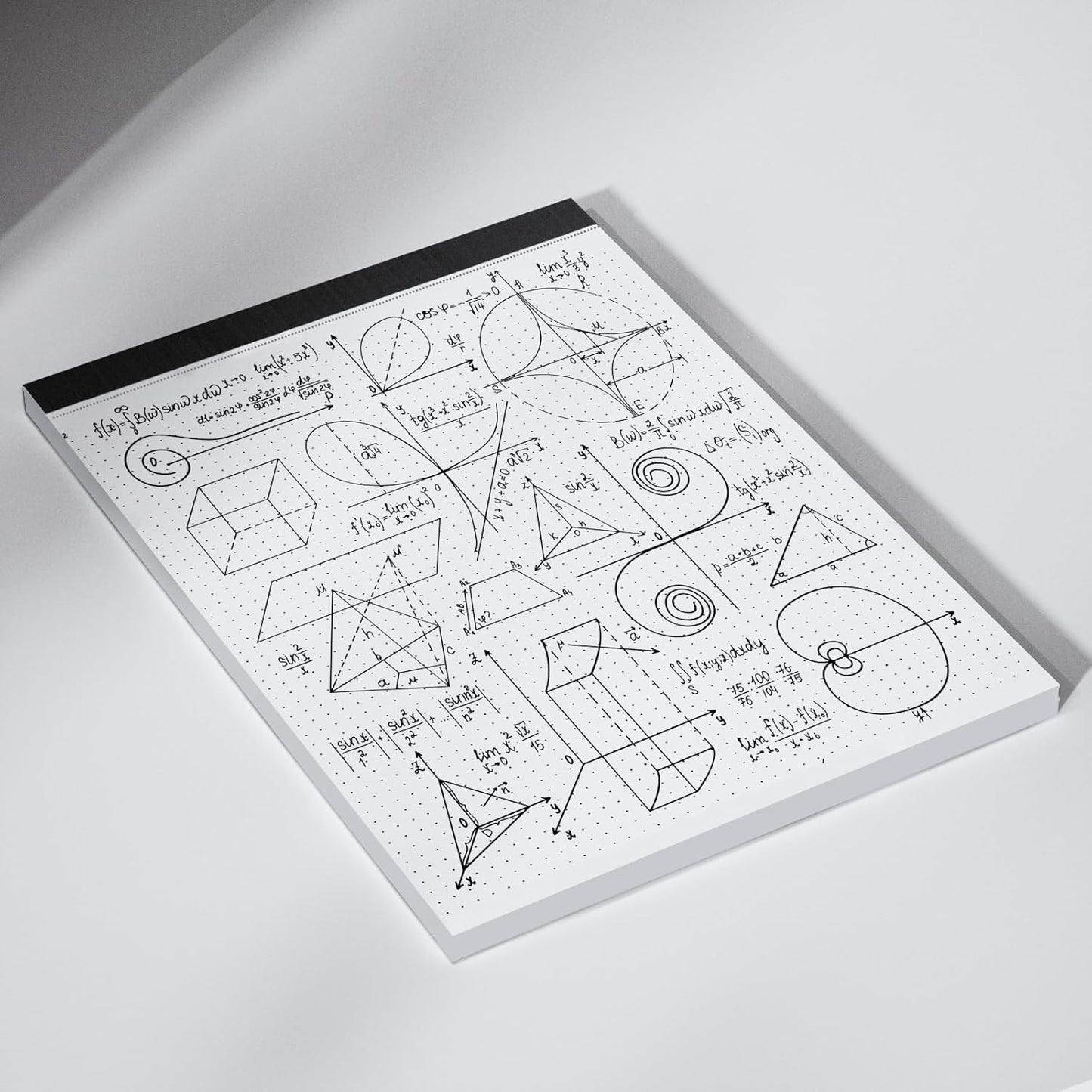 Dot Grid Desk Notepad 2 Pack 8.5 x 11 Dot Paper Pad, 30 Sheets per Pad, White, 5x5 (5 Dots per inch), Easy-Tear Perforations, 8.5"x11" Dot Grid Paper Note Pad