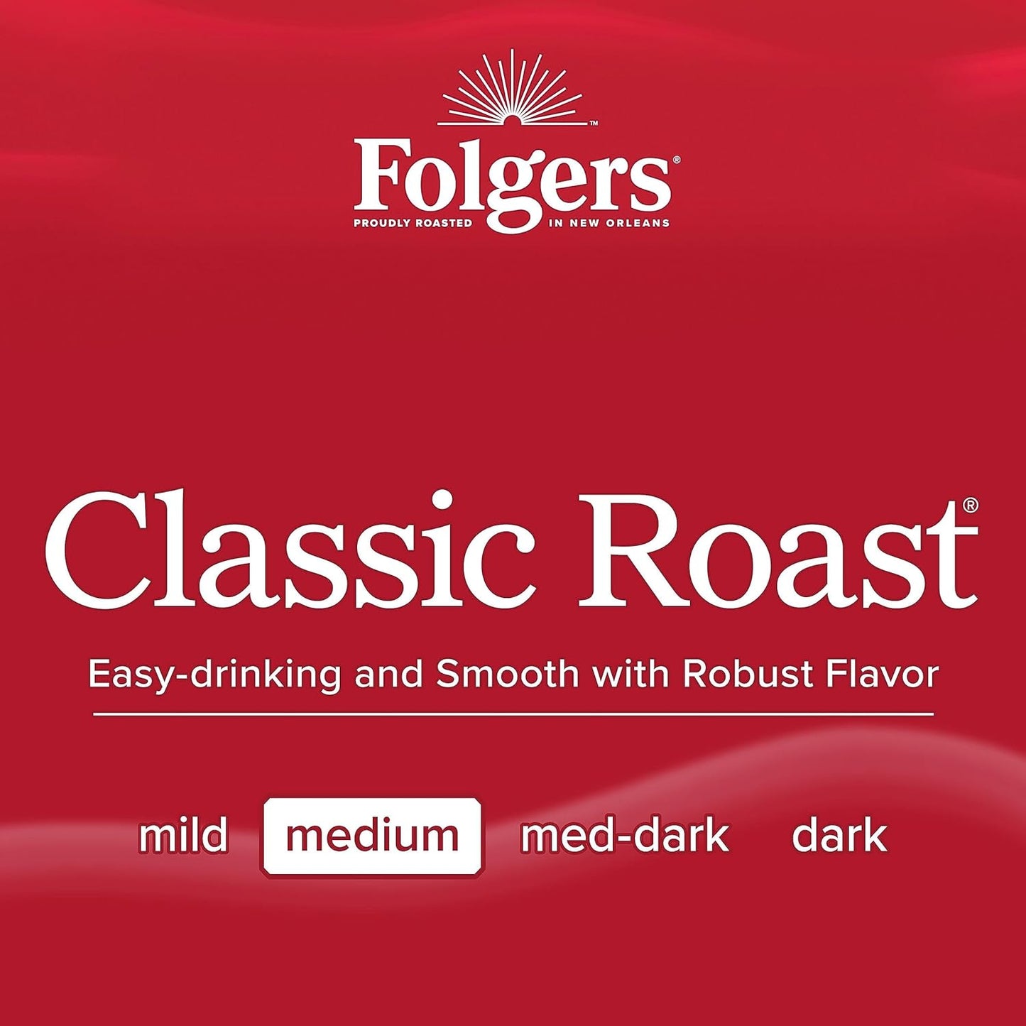 Folgers Classic Roast Medium Roast Coffee, 192 Keurig K-Cup Pods