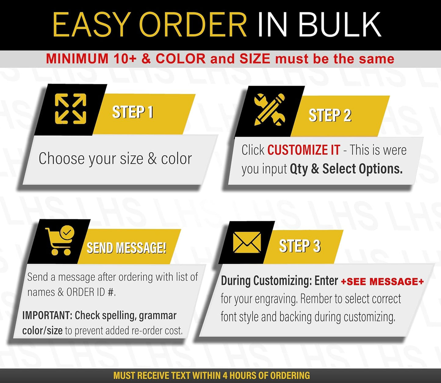 Engraved Name Plates for Door Sign Personalized Blue Plastic Plaque with White Letters - Made in USA 2x10 B9