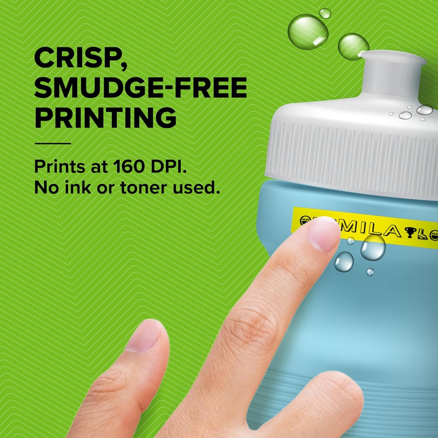 DYMO LetraTag 200B Bluetooth Label Maker | Compact Label Printer | Connects Through Bluetooth Wireless Technology to iOS and Android | Includes 1 White Paper Label Tape | Daydream Blue