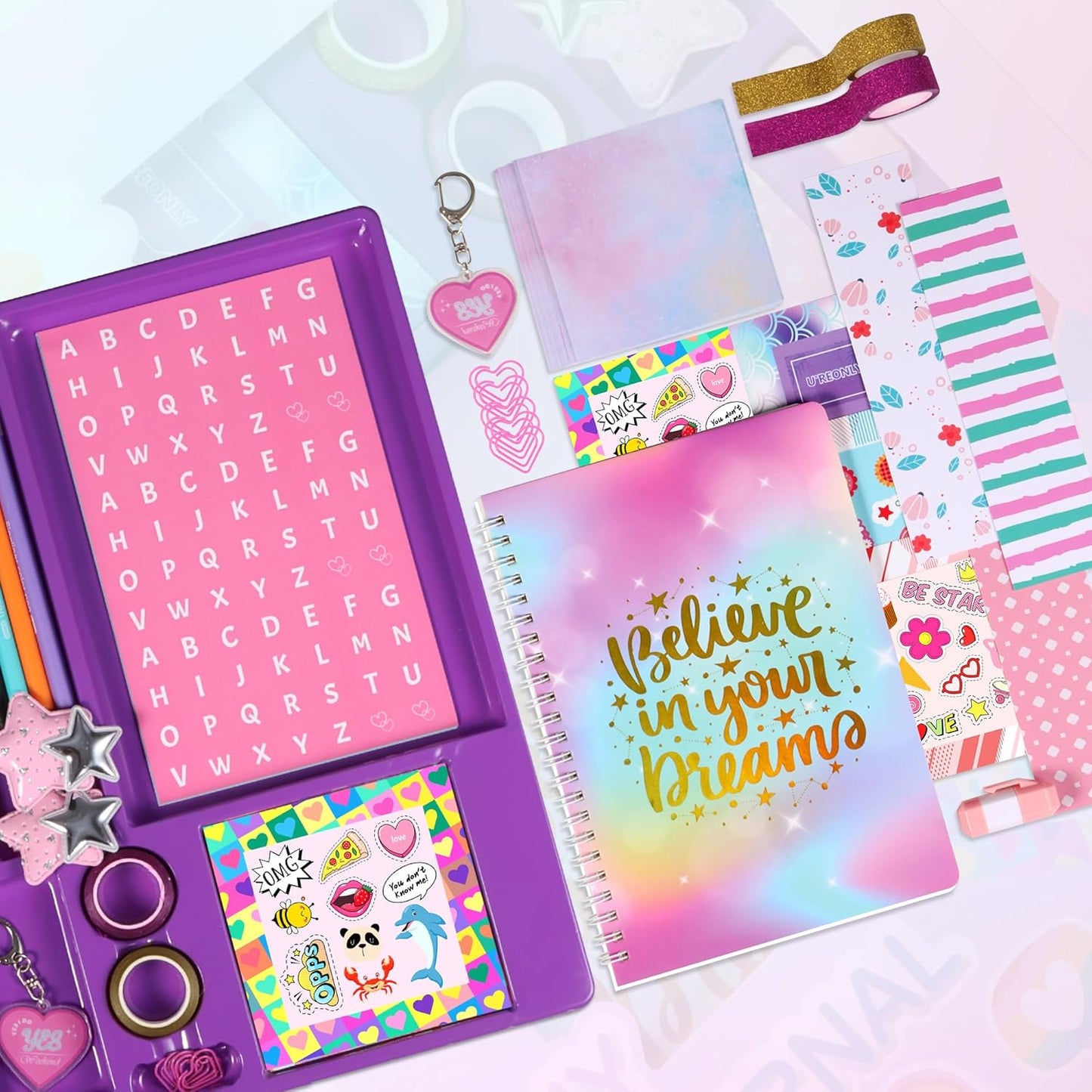 DIY Journal Kit for Girls,Toys for Ages 8-14 and Birthday Gifts for Girls