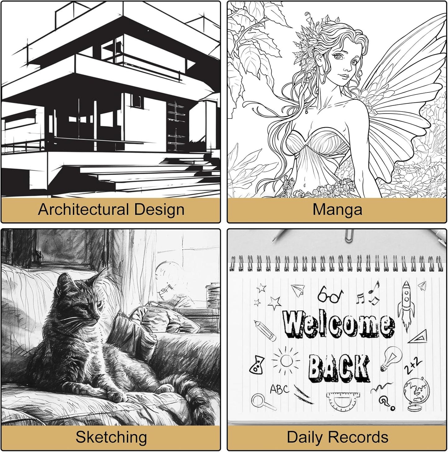 12 Pack Micro-Pens Fineliner Drawing Pens Set,Fine Liner,Waterproof,No Ink Leakage Artist Pens.Black Drawing Pens Fine Point for Illustration,Technical Draw,Journaling,Manga,Sketching,Bible.