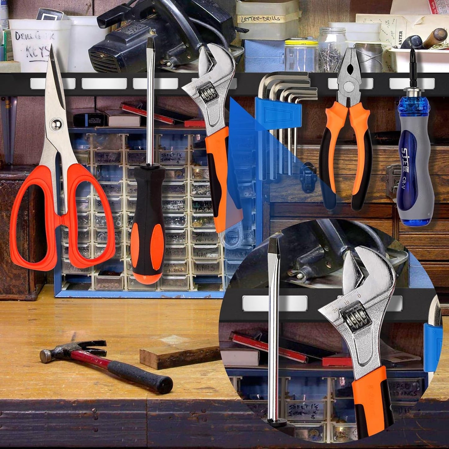 Grtard 120 Pack Powerful Neodymium Bar Magnets, Rare Earth Magnet Bar, Rectangle Magnet, Neodymium Magnets for Outdoor, Fridge, Whiteboard-Mix Size