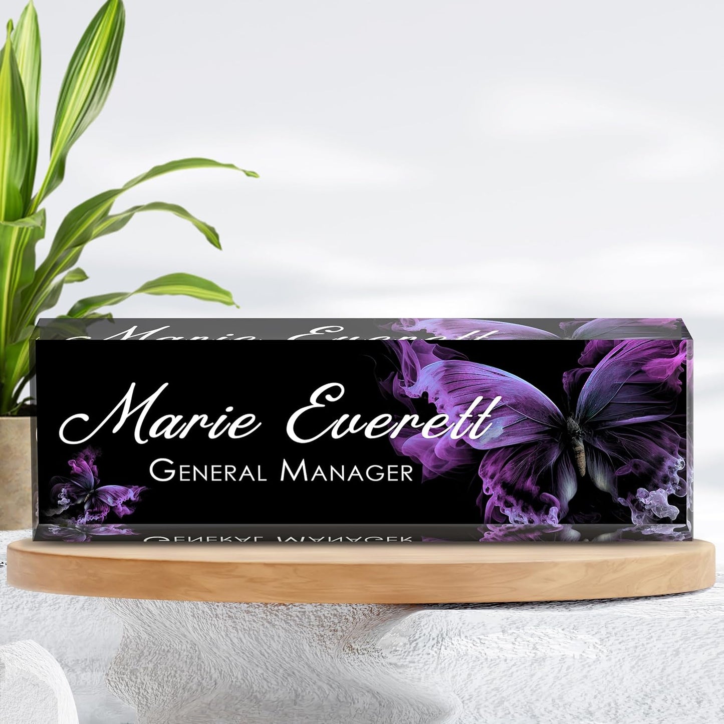 Custom Name Plate for Desk | Personalized Desk Name Plate | Personalized Boss Employee Appreciation Gifts | Acrylic Name Plate Office Desk Accessories