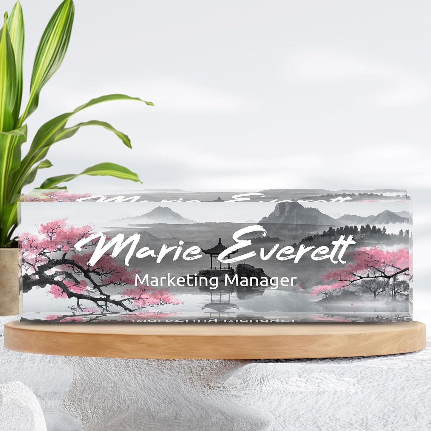 Custom Name Plate for Desk | Personalized Desk Name Plate | Personalized Boss Employee Appreciation Gifts | Acrylic Name Plate Office Desk Accessories