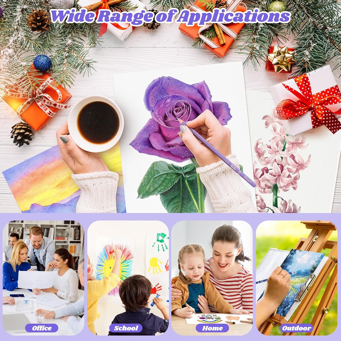 Drawing Paper, 9" x 12" Craft Art Paper, 65 Sheets (68lb/100gsm) Artist Sketching Drawing Easel Poster Paper Bulk, Art Supplies for Kids Adults, Arts & Crafts, White Construction Coloring