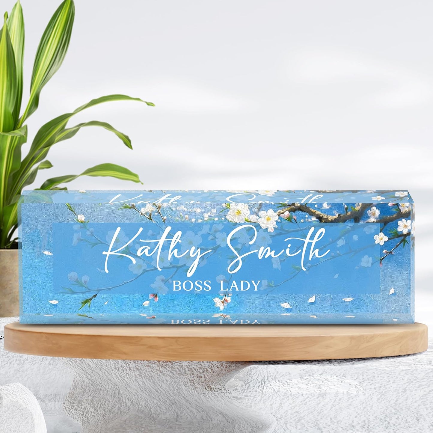 Custom Name Plate for Desk | Personalized Desk Name Plate | Personalized Boss Employee Appreciation Gifts | Acrylic Name Plate Office Desk Accessories