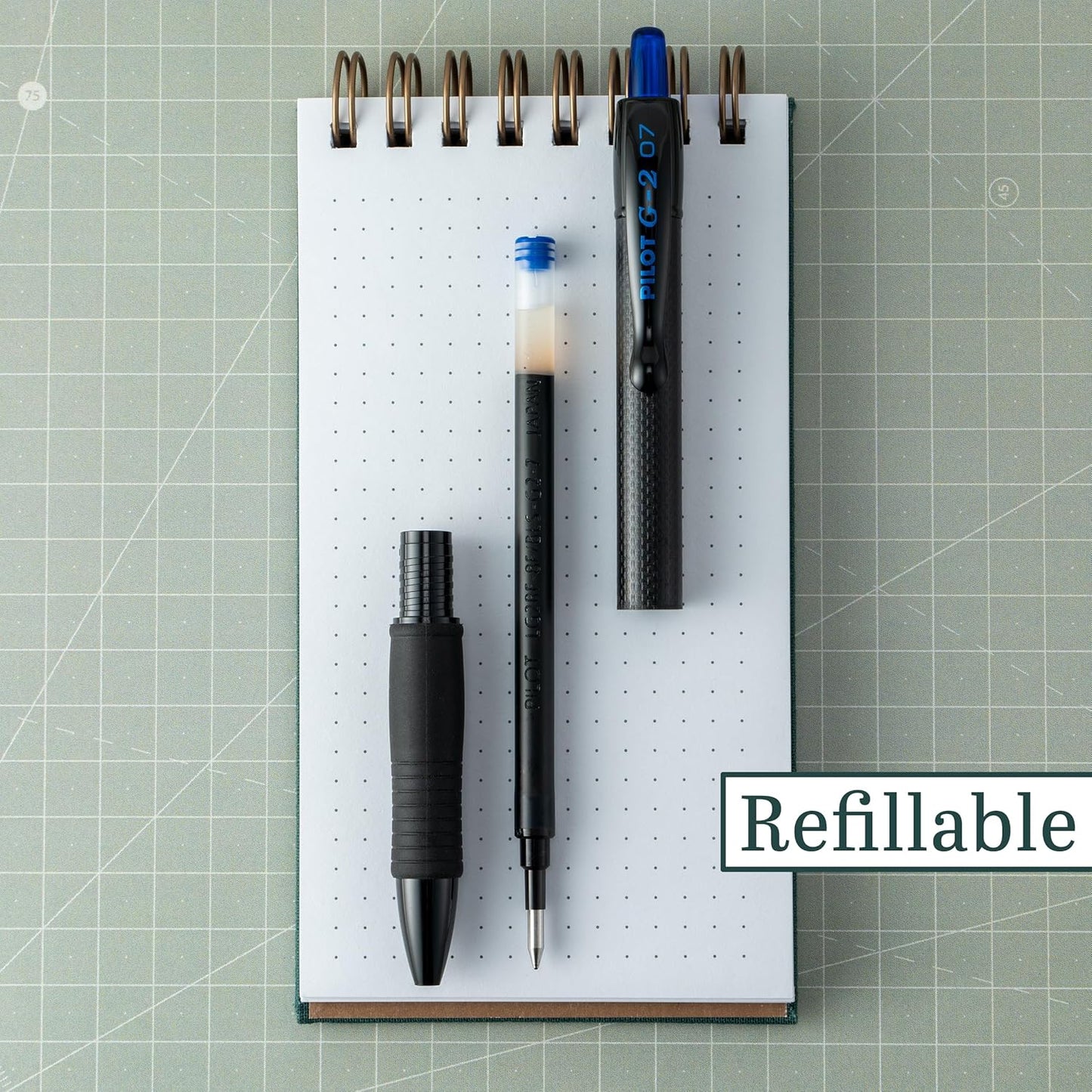 PILOT, G2 Edge Blue Premium Gel Roller Pens, Sensory Writing Experience, 12ct box, Fine Point 0.7 mm