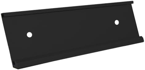 Executive Wall or Cubicle Nameplate Sign Holder Black Aluminum Fits 2x8 Plastic Office Door Name Plate or Cubicle Option| Made in USA
