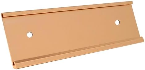 Executive Wall Nameplate Sign Holder Rose Gold Aluminum Fits 2x12 Plastic Office Door Name Plate or Cubicle Option| Made in USA