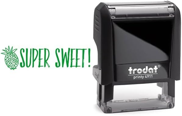 Custom Self-Inking Teacher Stamps | 49 Designs | Fun Phrases | Grading Made Easy | Classroom and Library Book Stamps (Looking Sharp, Large)