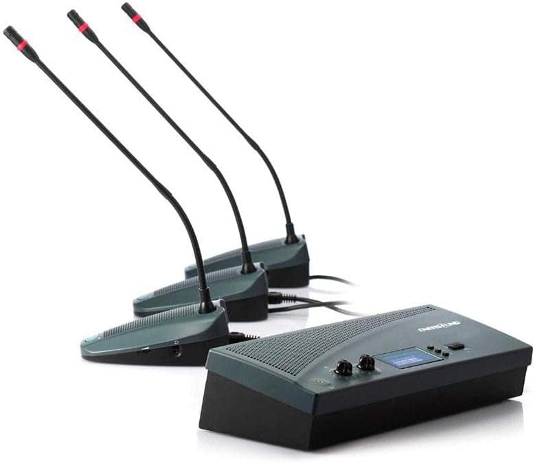 Enersound 18-Person Gooseneck Wired Microphone Conference System - US-Based Warranty and Phone Support