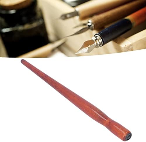 Nib Pen Holder Set, Pack of 10 Comfortable Grip Smoother Comic Dip Wooden Pen Nib Holder for Beginners Professional Art Painting English Calligraphy and Comic Creation(Mahogany)