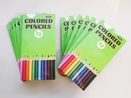 S & E TEACHER'S EDITION 432Pcs Colored Pencils, Pre-sharpened, coloring pencils for adults kids Bulk Back to School Supplies For Teachers 12 Colors, 12pcs/box, 36Boxes, Total: 432Pcs.