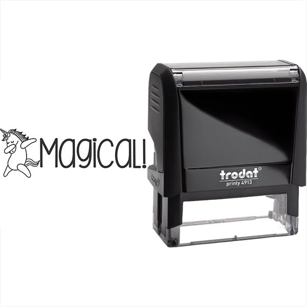 Custom Self-Inking Magical Stamps - 49+ Large Designs | Fun Phrases & Grading | Classroom & Library Book Stamps