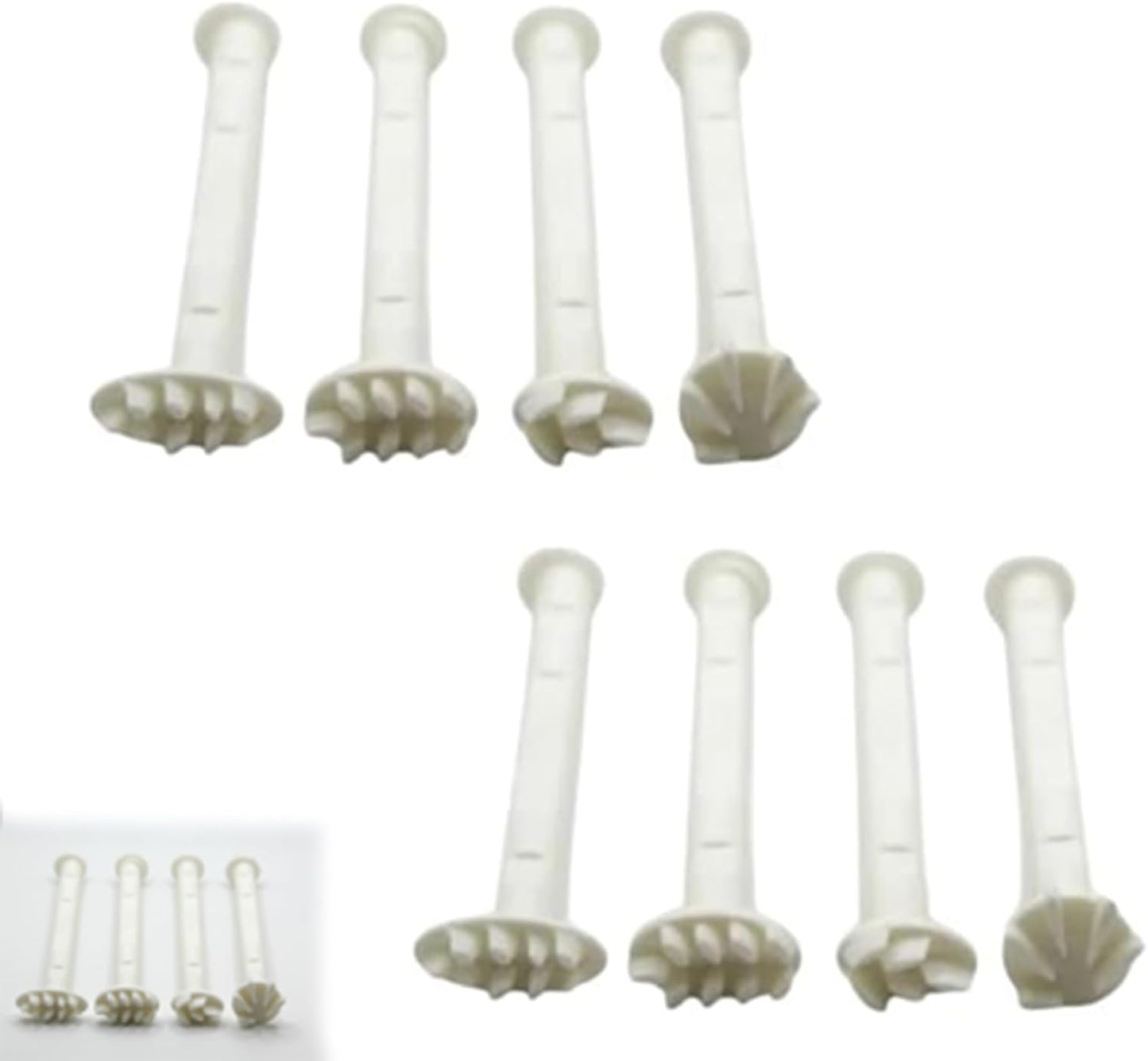 Flower Floral Dotting Tools Set: 3D Printed Stamps for DIY Graffiti. Flowers, Leaves, Cat Paw Patterns. Drawing Templates for Dot Painting. (A)