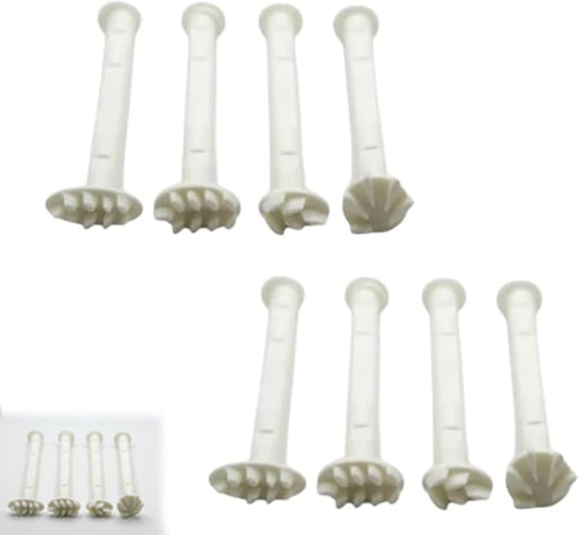 Flower Floral Dotting Tools Set: 3D Printed Stamps for DIY Graffiti. Flowers, Leaves, Cat Paw Patterns. Drawing Templates for Dot Painting. (A)