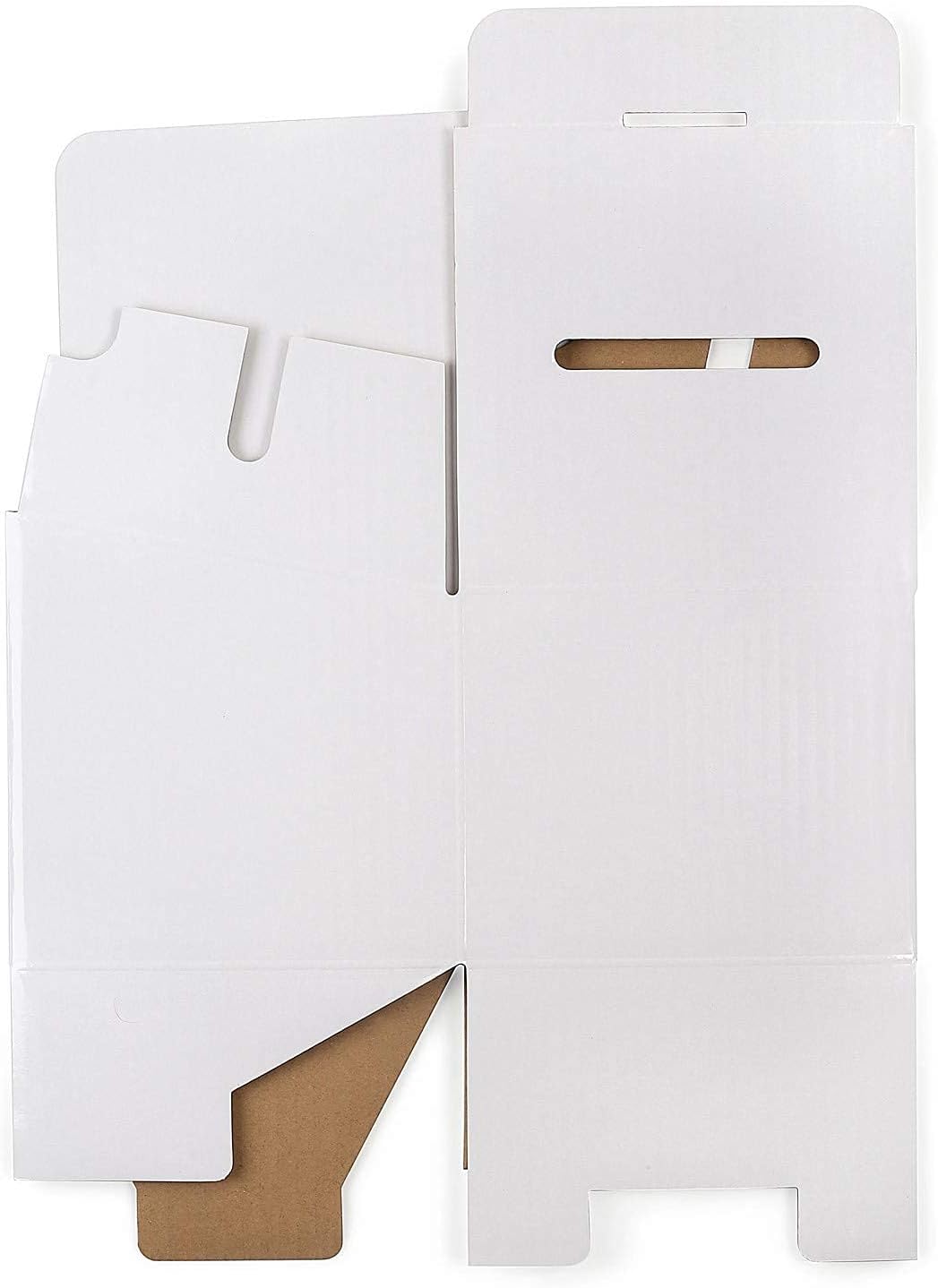 Donation Collection Ballot Box Reusable thick Raffle Ticket Charity Cardboard with wide Slot comment Suggestion Box With Removable Header 10.5H x 10.5W x 10D, Display area 11Hx 10.5W(5 Pack) White