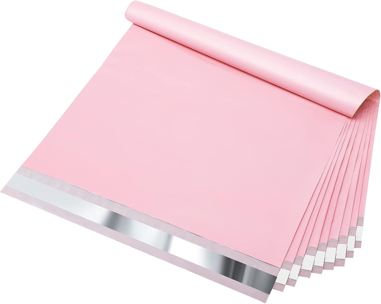 Fuxury 200Pcs 12X15.5" Pink Poly Mailers,Shipping Bags Bulk for Clothes, Plastic Mailing Envelopes for Small Business, Self Sealing Packaging Poly Bag Mailer, Keep Items Safe & Protected
