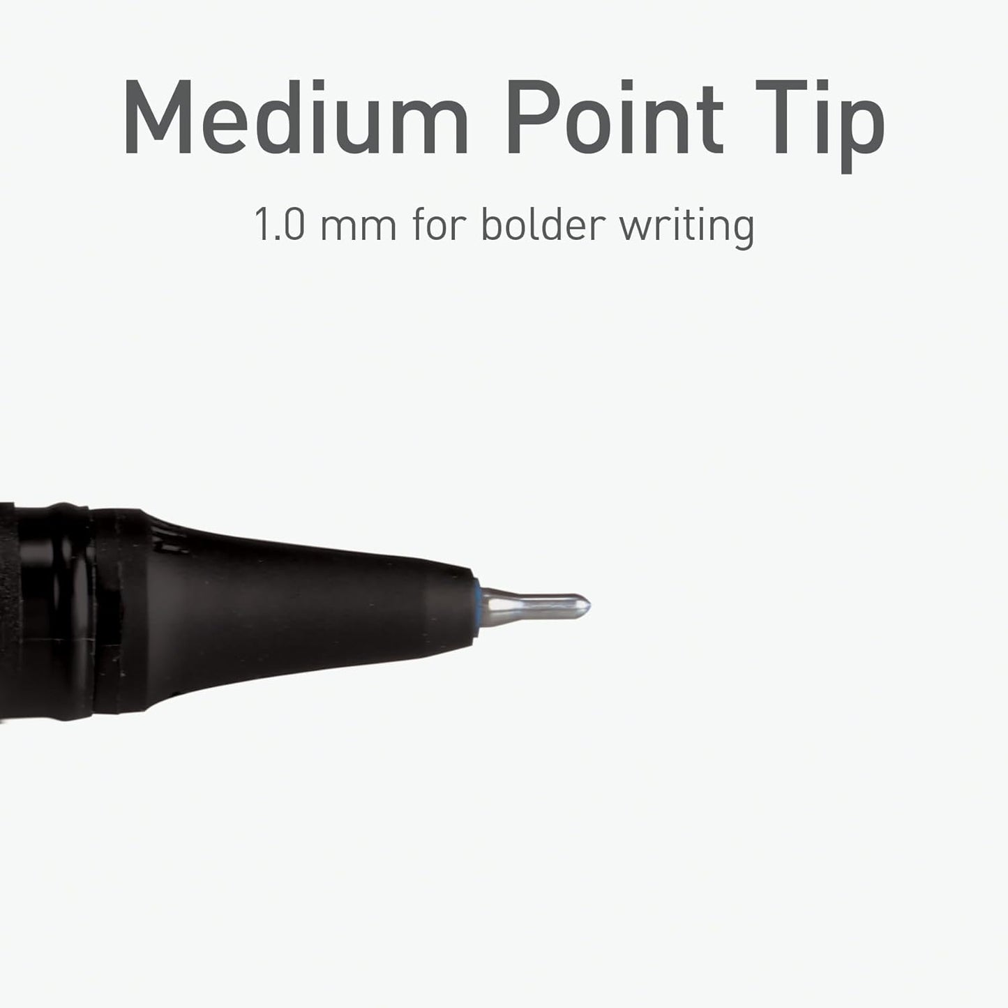 Pentonic Glitter Gel Pens, 10 Count, 10 Assorted Colors, 1.0 mm Bold Point, Smooth Writing For Journaling, Notetaking & Art Projects (1002365)