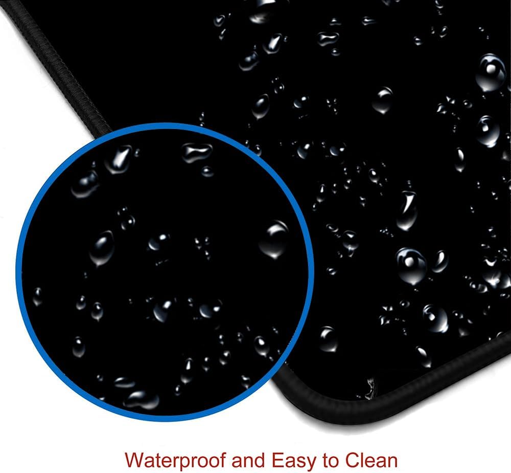 Large Mouse Pad, Extended Gaming Mousepad, Non-Slip Rubber Base Keyboard Mouse Mat Desk Pad for Gamer, Laptop, Office & Home, 31.5 x 11.8 in, Black Skull