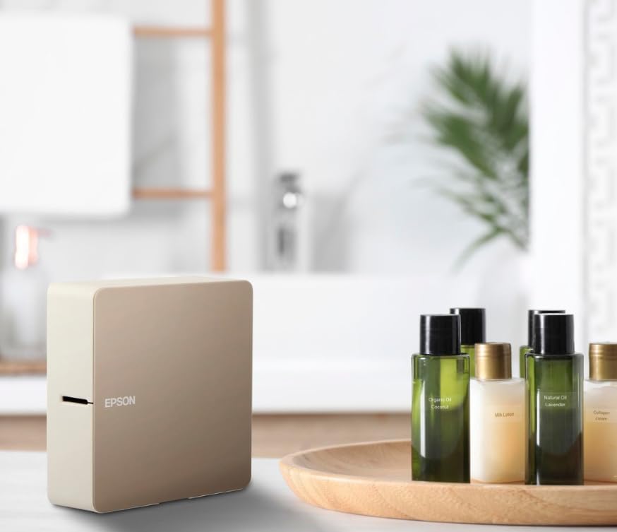 Epson LABELWORKS 224BMCPX Genuine PET (Polyester) Tape Cartridge - Black on Matte Clear Designer Craft Label Maker Tape - 1" (24MM) Wide, 26'