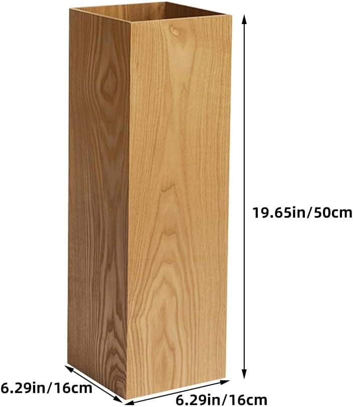 DOITOOL Wooden Umbrella Stand Holder for Entryway Umbrella Storage Rack Freestanding Bucket Organizer for Home Office and Hotel Use for Rain and Folding Umbrellas