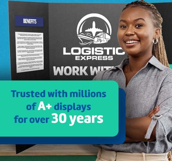 Flipside Products 36” x 48” Foam Project Boards for Presentations, Science Fair, School Projects, Event Displays and Trifold Picture Board - Total Black - 24 Pack