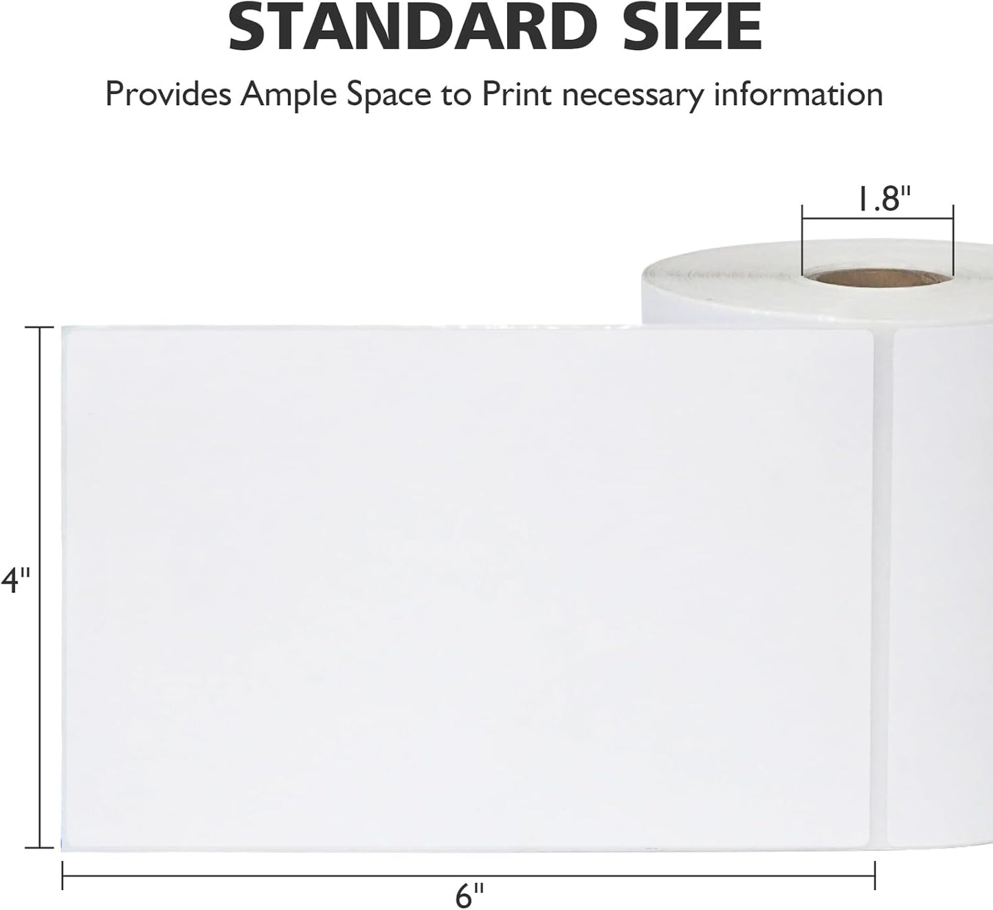 DGBDPACK 4"x6" Direct Thermal Shipping Labels 300 Labels/Roll Compatible with Zebra Rollo Beeprt Printer Permanent Adhesive