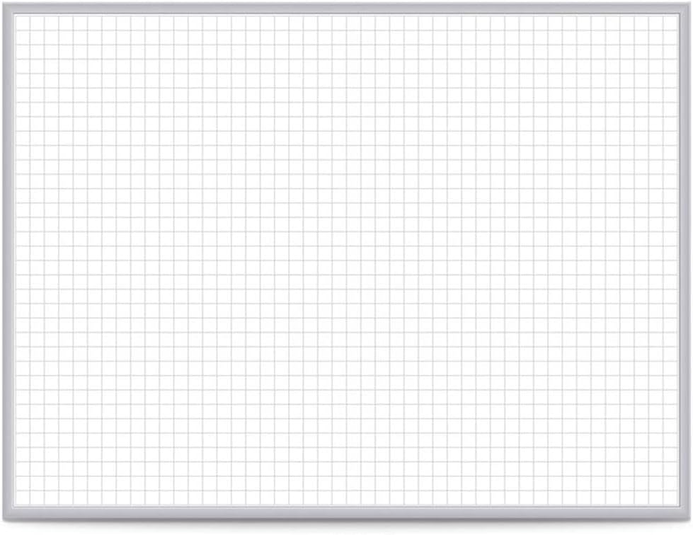 Ghent Grid 3'x4' Magnetic Whiteboard, Aluminum Frame, 1" Grid Squares (GRPM321G-34)