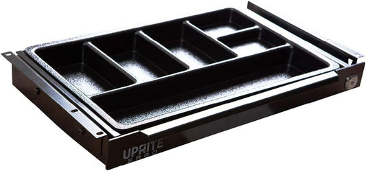 Perfect Posture Max Under Desk Storage Drawer – Large Desk Drawer with Lock for Regular & Sit-Stand Standing Desks, Black (19.5” x 9.5”)