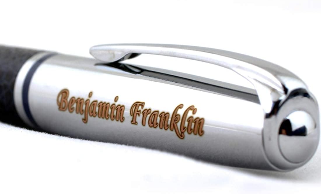 Free Engraving - Personalized Roller Ballpen, Ballpoint pen, Ball pen, Refillable Pens, Retractable Medium Refill Pen Black Ink, Custom Gifts for Men, Women, Classy Gift Box