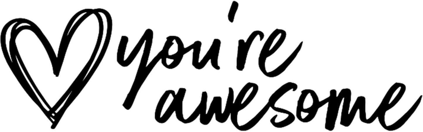 Custom Self-Inking Custom Stamps | 49 Designs | Fun Classroom Phrases | Grading Made Easy | Book Stamps (You're Awesome, Large)