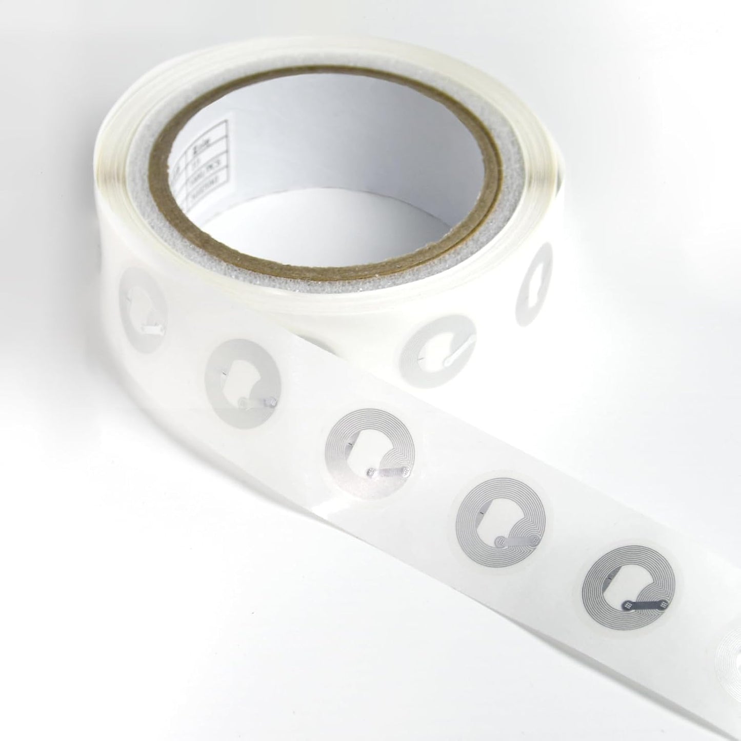 100 PCS Round NFC Tags Stickers - NTAG213 Chip, Blank, Adhesive Labels, RFID Tags, Rewritable, 137 Bytes Memory, Compatible with All NFC-Enabled Smartphones and Devices