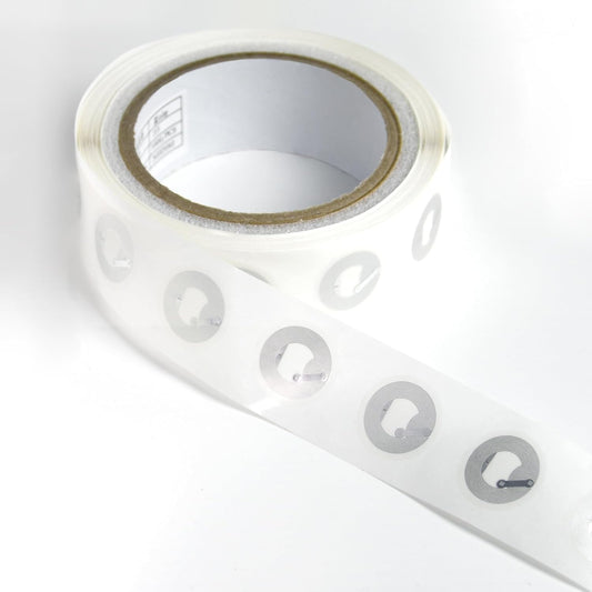 100 PCS Round NFC Tags Stickers - NTAG213 Chip, Blank, Adhesive Labels, RFID Tags, Rewritable, 137 Bytes Memory, Compatible with All NFC-Enabled Smartphones and Devices