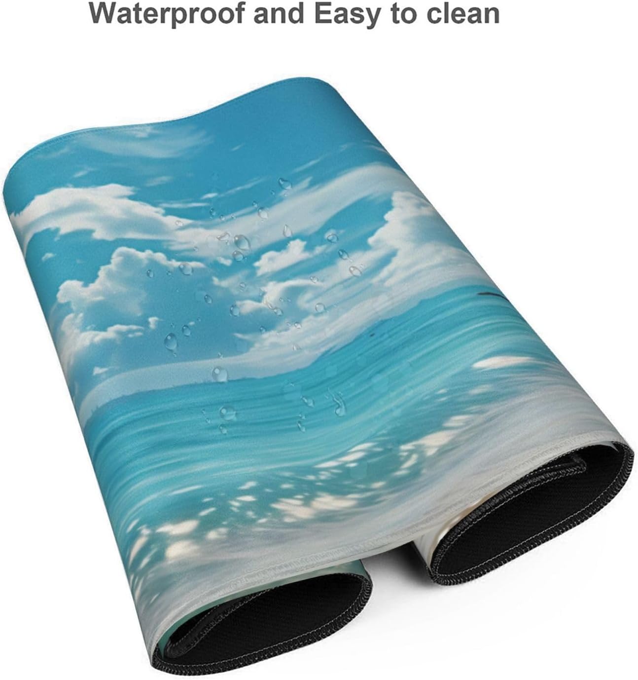 35.4 x 15.7 in, Waterproof XXL Large Mouse Pad for Desk, Extended Keyboard Mouse Mat for Computer Office, Big Laptop Mouse pad, Gaming Pc-Summer Beach