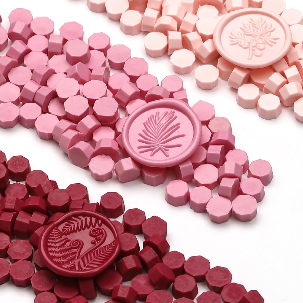 1200pcs Metallic and Red Wax Seal Beads,12 Assorted Metallic Color Sealing Wax Beads Ideal for Wax Seal Stamp Wedding Letter Envelope Decor Wine Bottle Wax Sealing (Metallic&Red)