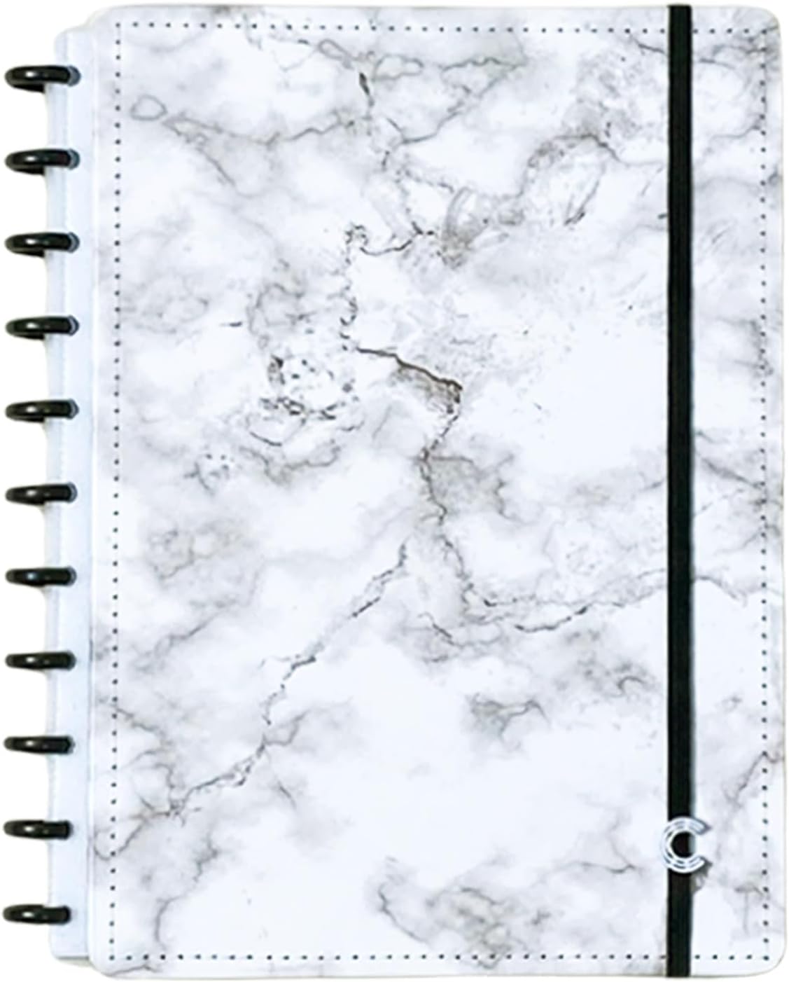Discbound Premium - Plan, Organize, Customize, and Create with Ease. For Work Meetings, School, Journal, or Daily Use (BIANCO, LARGE 7.87 x 10.82 in)